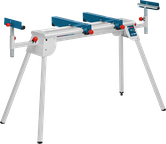 Bosch GTA 2600 saw stand with extendable support.
