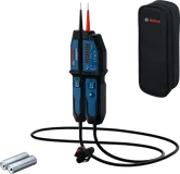 Bosch GVT 1000 voltage tester with case and batteries.
