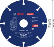 Bosch EXPERT Multi Material Carbide Cutting Disc 125 mm.