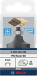 Bosch PRO Router Bit Rounding Over R10, 8 mm shank.