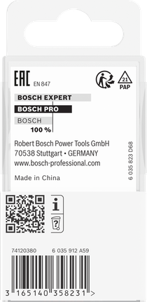 Bosch PRO Router Bit Cove R6 with 8 mm shank.