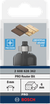 Bosch PRO Router Bit Cove 6 mm radius, 8 mm shank.