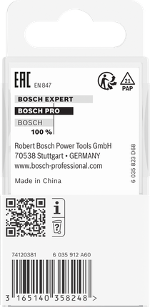 Bosch PRO Router Bit Cove R8 with 8 mm shank.