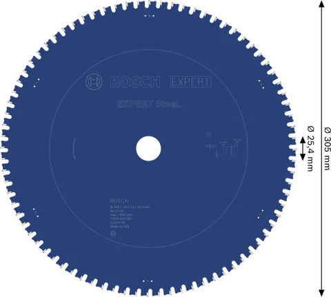 Bosch EXPERT Steel circular saw blade 305mm T80.