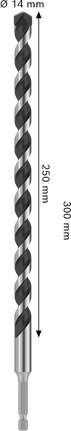 Bosch PRO HEX-5 Drill Bit 14x250x300 mm for masonry.