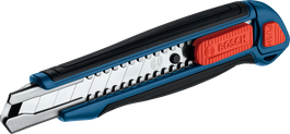 Bosch 18 mm snap-off cutter knife with ergonomic grip.