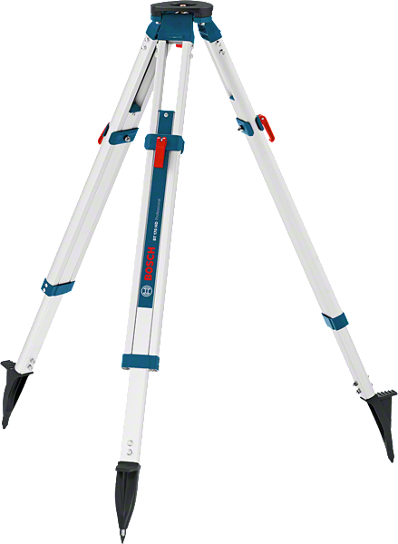 Bosch BT 170 HD building tripod for adjustable work height.