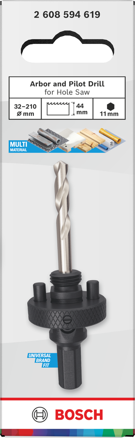 Arbor and Pilot Drill for Hole Saw