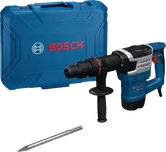 Bosch GSH 5 MX demolition hammer with case and chisel.