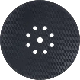 Bosch 215 mm backing pad with 8 perforations.