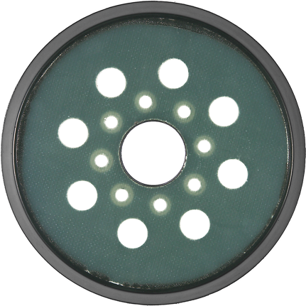 Bosch sanding pad medium-hard 125 mm with 8 holes.
