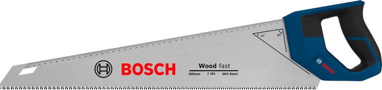 Bosch handsaw 550 mm 7 TPI for wood cutting.