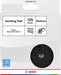 Bosch sanding pad medium-hard 125 mm with 8 holes.