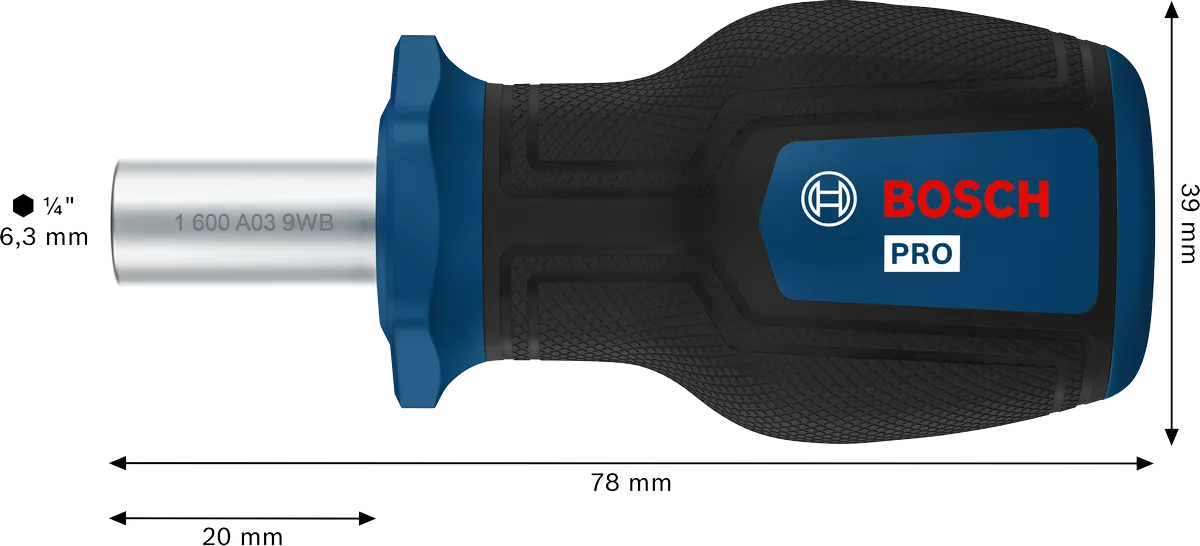 PRO Stubby Bit Screwdriver