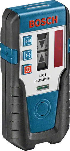 Bosch LR 1 laser receiver for leveling tasks.