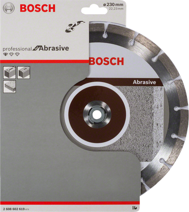 Δίσκος κοπής με διαμάντι Bosch Abrasive για σκυρόδεμα και πέτρα.