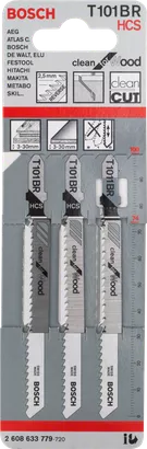 Λάμα σέγας Bosch T 101 BR, συσκευασία 3 τεμαχίων.
