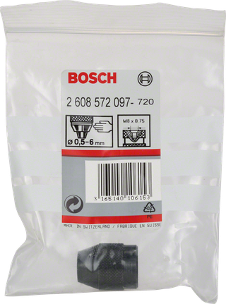 Ανταλλακτικό τσοκ Bosch 0,5–6mm.