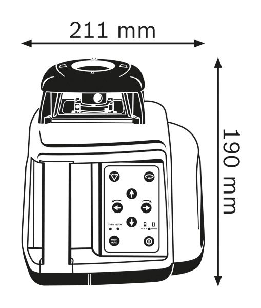Διαστάσεις αλφαδιού λέιζερ.