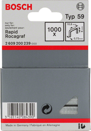 Συνδετήρες Bosch Typ 59 10,6 mm.