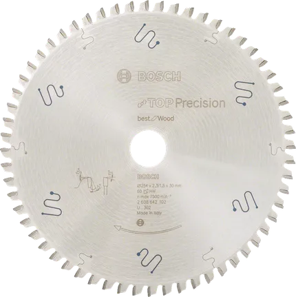 Λάμα κυκλικού πριονιού Bosch Top Precision Best for Wood 254 mm.