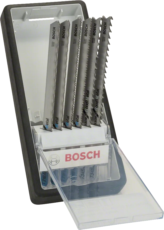Σετ λεπίδων σέγας Robust Line 6 τεμαχίων Bosch για μέταλλο.