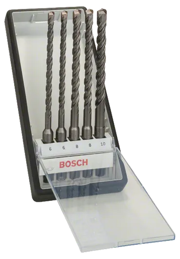 Σετ τρυπανιών με πιστολέτο Bosch Robust Line SDS plus-5, 5 τεμάχια.