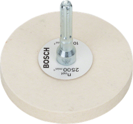 Δίσκος στίλβωσης Bosch από τσόχα 80 mm για βούρτσα λείανσης.