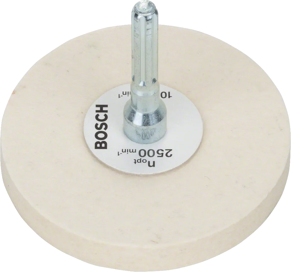 Δίσκος στίλβωσης Bosch από τσόχα διαμέτρου 80 mm για περιστροφικά εργαλεία.