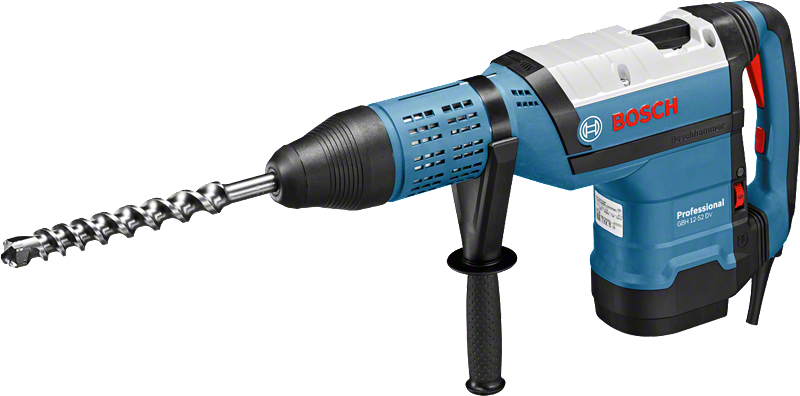 Περιστροφικό πιστολέτο Bosch GBH 12-52 DV για διάτρηση σκυροδέματος.