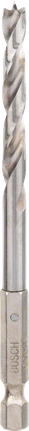 Τρυπάνι Bosch με μύτη brad με εξαγωνικό στέλεχος 1/4".