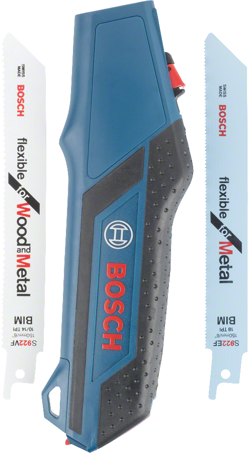 Σετ λαβών πριονίσματος Bosch με λεπίδες για ξύλο και μέταλλο.