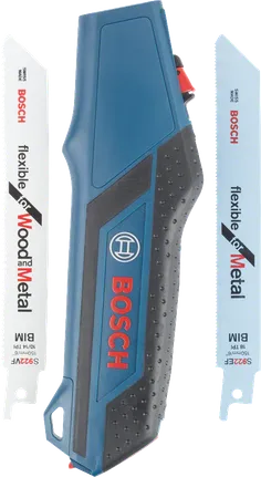 Σετ λαβών πριονίσματος Bosch με λεπίδες για ξύλο και μέταλλο.