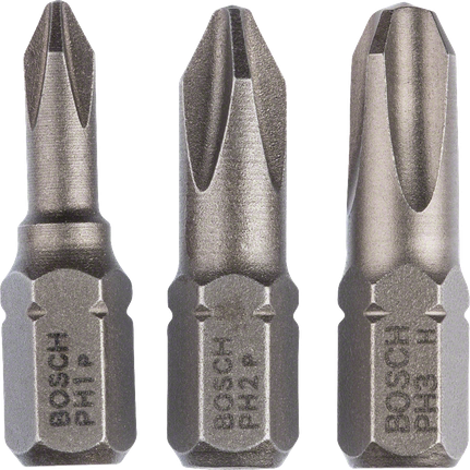 Σετ κατσαβιδιών Bosch PH1 PH2 PH3 Extra Hard 3 τεμαχίων.