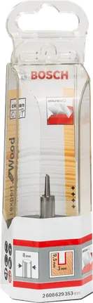 Ίσια μύτη Bosch Expert για ξύλο 3 mm 8 mm.