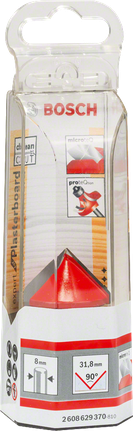 Τρυπάνι αυλάκωσης V Bosch 8 mm 31,8 mm 90°.