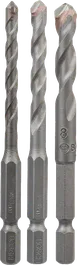 Σετ τρυπανιών κεραμικών πλακιδίων HEX-9 Bosch 3 τεμαχίων 5/6/8 mm.