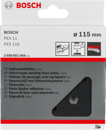 Πλάκα λείανσης Bosch 115 mm με Velcro.