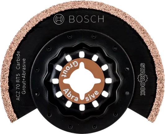 Αρμόστοκος καρβιδίου Bosch και λειαντική λεπίδα Starlock.