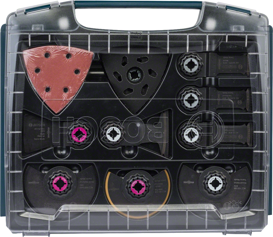 Σετ αξεσουάρ Bosch i-BOXX Pro 34 τεμαχίων για εσωτερική τοποθέτηση.