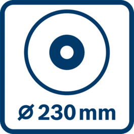 Διάμετρος δίσκου 230 mm 