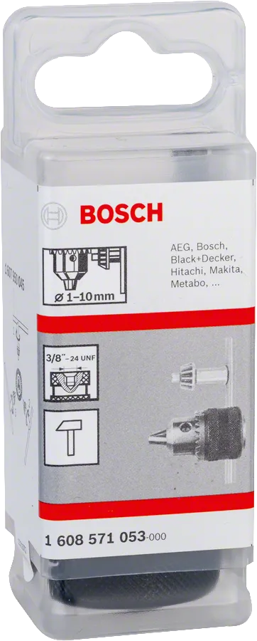 Τσοκ Bosch με κλειδί 1–10 mm για αξεσουάρ τρυπανιού.