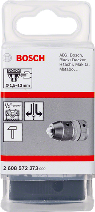 Τσοκ τρυπανιού Bosch 1,5–13 mm.