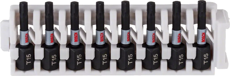 Σετ μύτες Bosch Impact Control 8xT15, μήκος 25 mm.