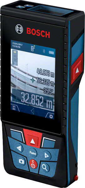 Μέτρο λέιζερ Bosch GLM 120 C με ψηφιακή οθόνη.
