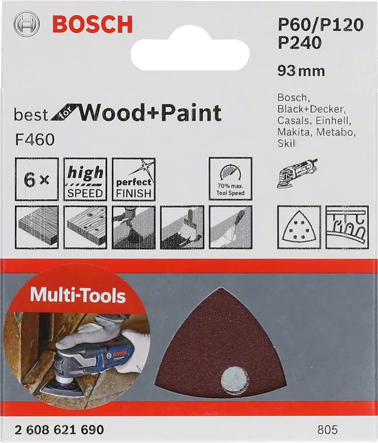 Πολυεργαλείο λείανσης Bosch 93 mm.