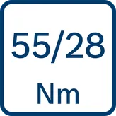 Ασύρματο δράπανο Bosch GSB 18V-55 με κινητήρα χωρίς ψήκτρες.