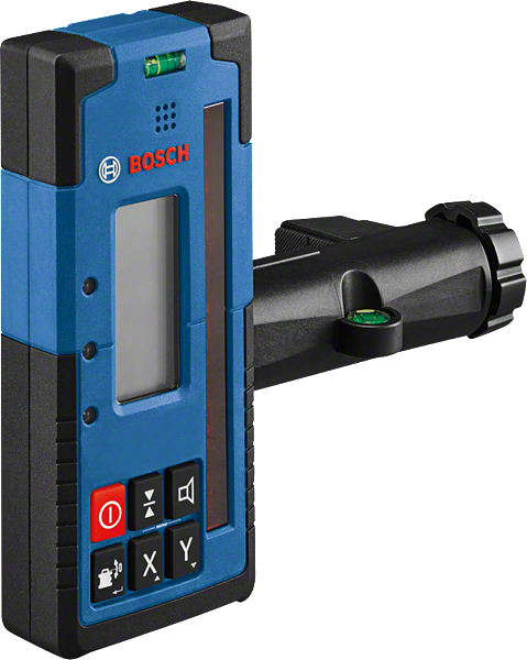Δέκτης λέιζερ Bosch LR 60 με σφιγκτήρα στήριξης.