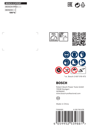 Δίσκος κοπής με διαμάντι Bosch EXPERT HardCeramic 85×22,23×1,6×7 mm.