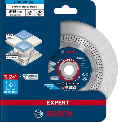 Δίσκος κοπής με διαμάντι Bosch 85×22,23×1,6×7 mm.